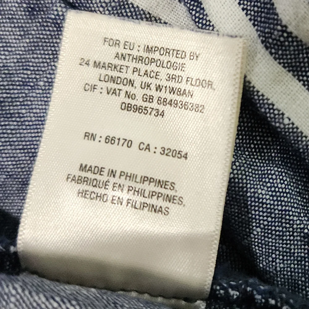 By Anthropologie Cotton & Linen Striped Wide Leg Side Slit Belted Pants Size 6 - Picture 11 of 13